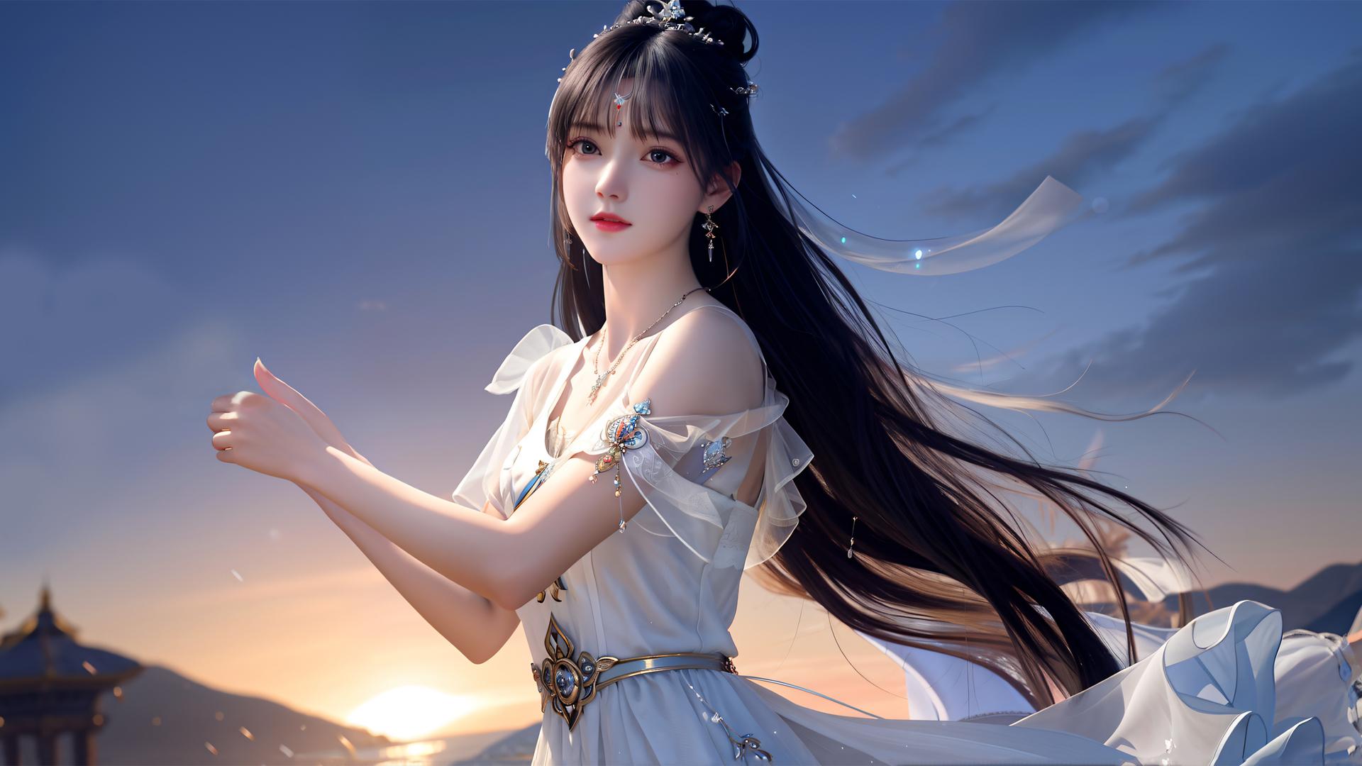 很仙气的古风动漫美女图片