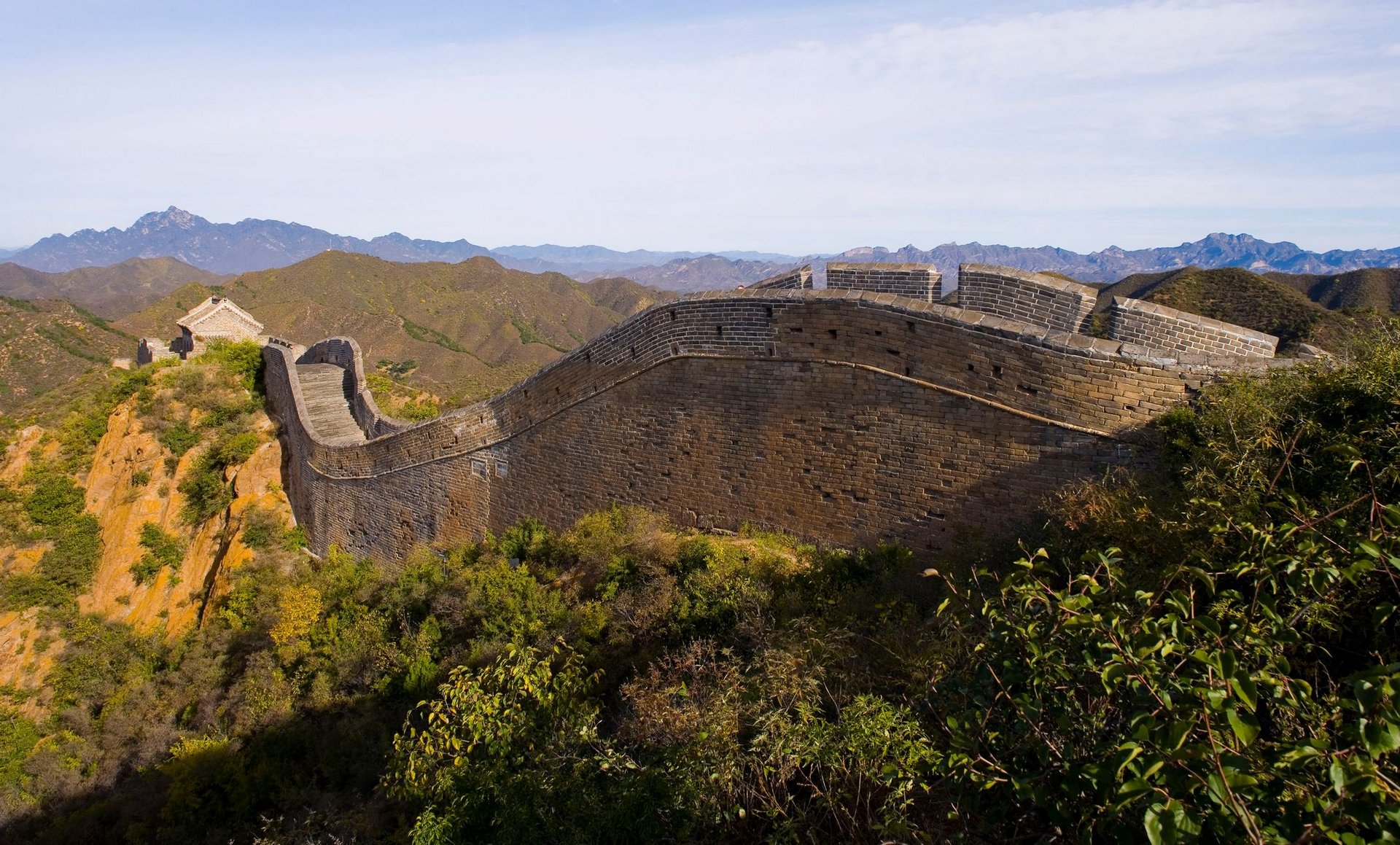 俯视金山岭长城风景图片（2）