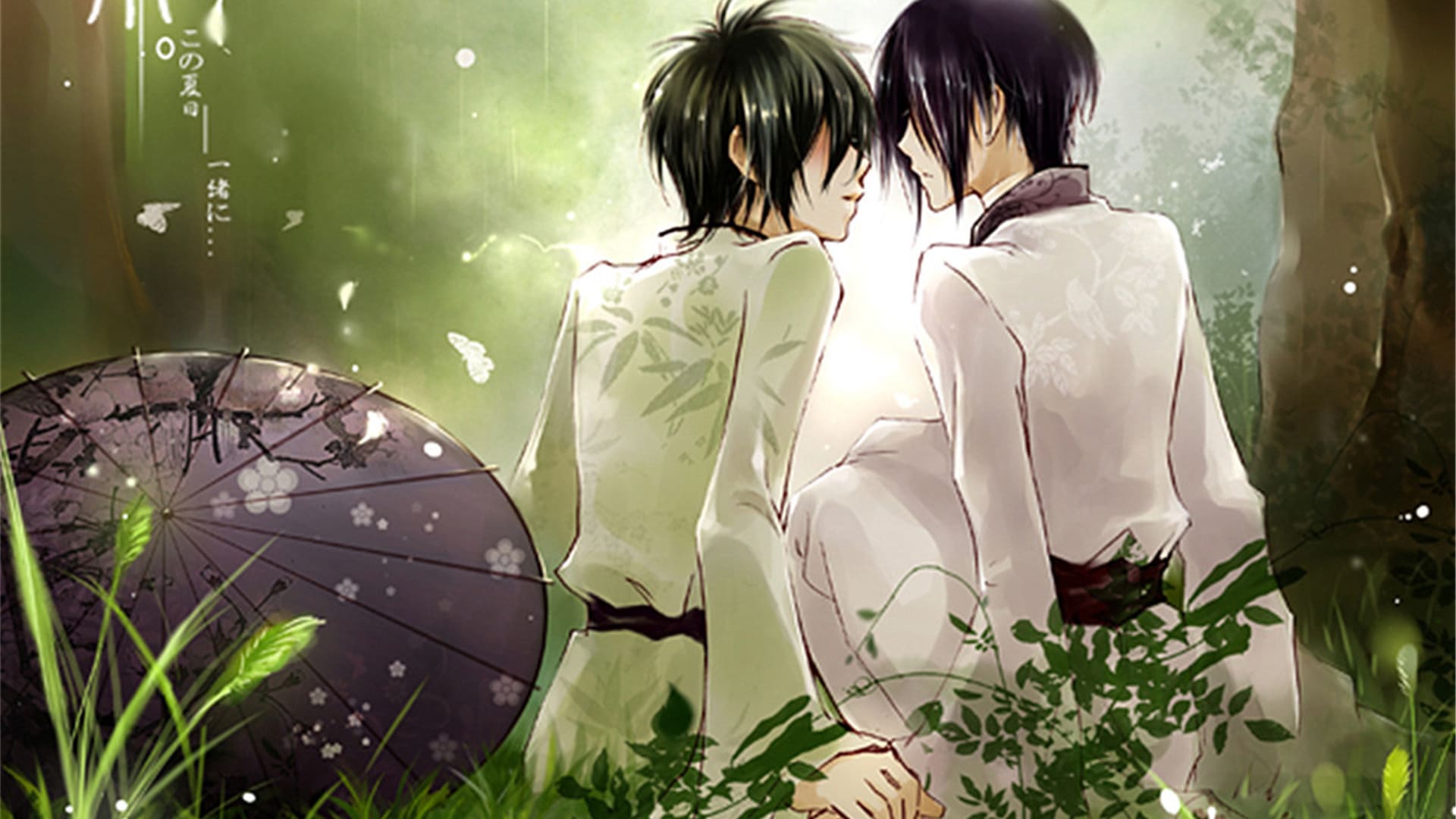 古风耽美手绘美男仿水墨风唯美高清桌面壁纸（2）