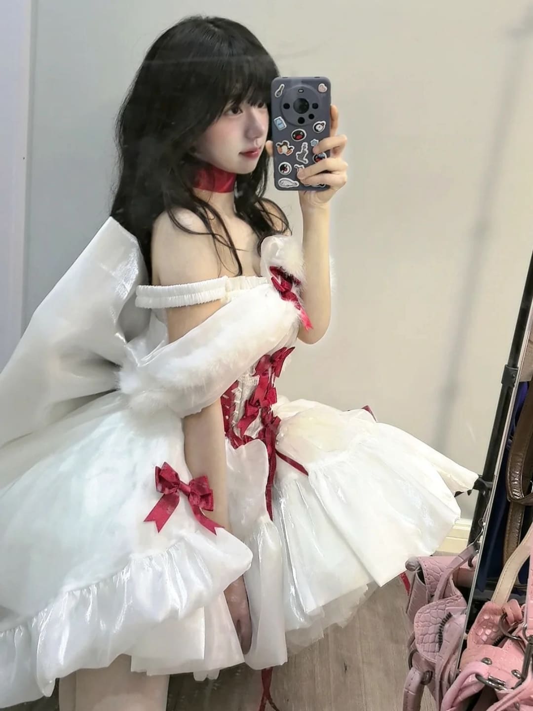 小豚豚豚鼠：圣诞白色小裙裙