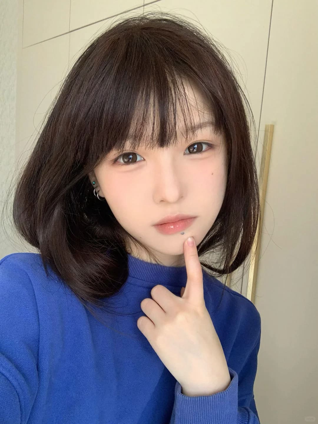 Kula_糕：蓝色波波头