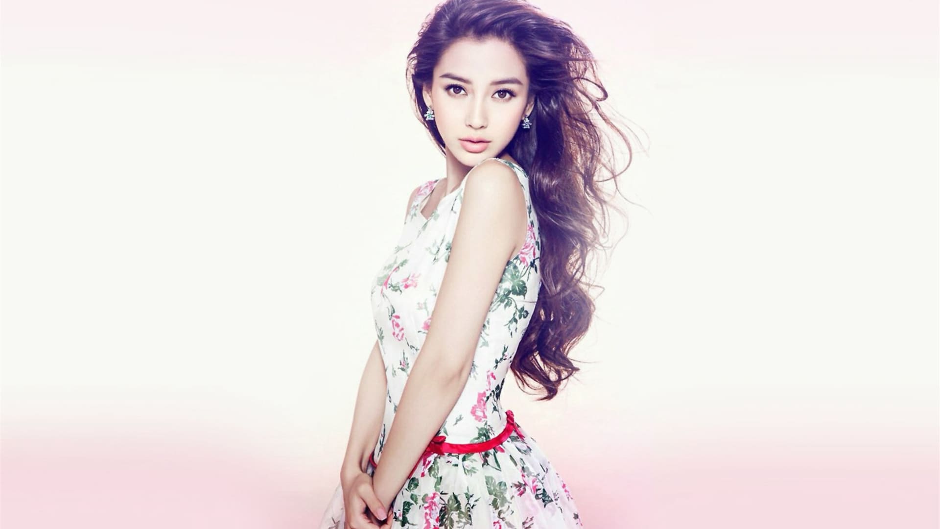 宅男女神嫩模angelababy杨颖唯美小清新高清桌面壁纸（2）