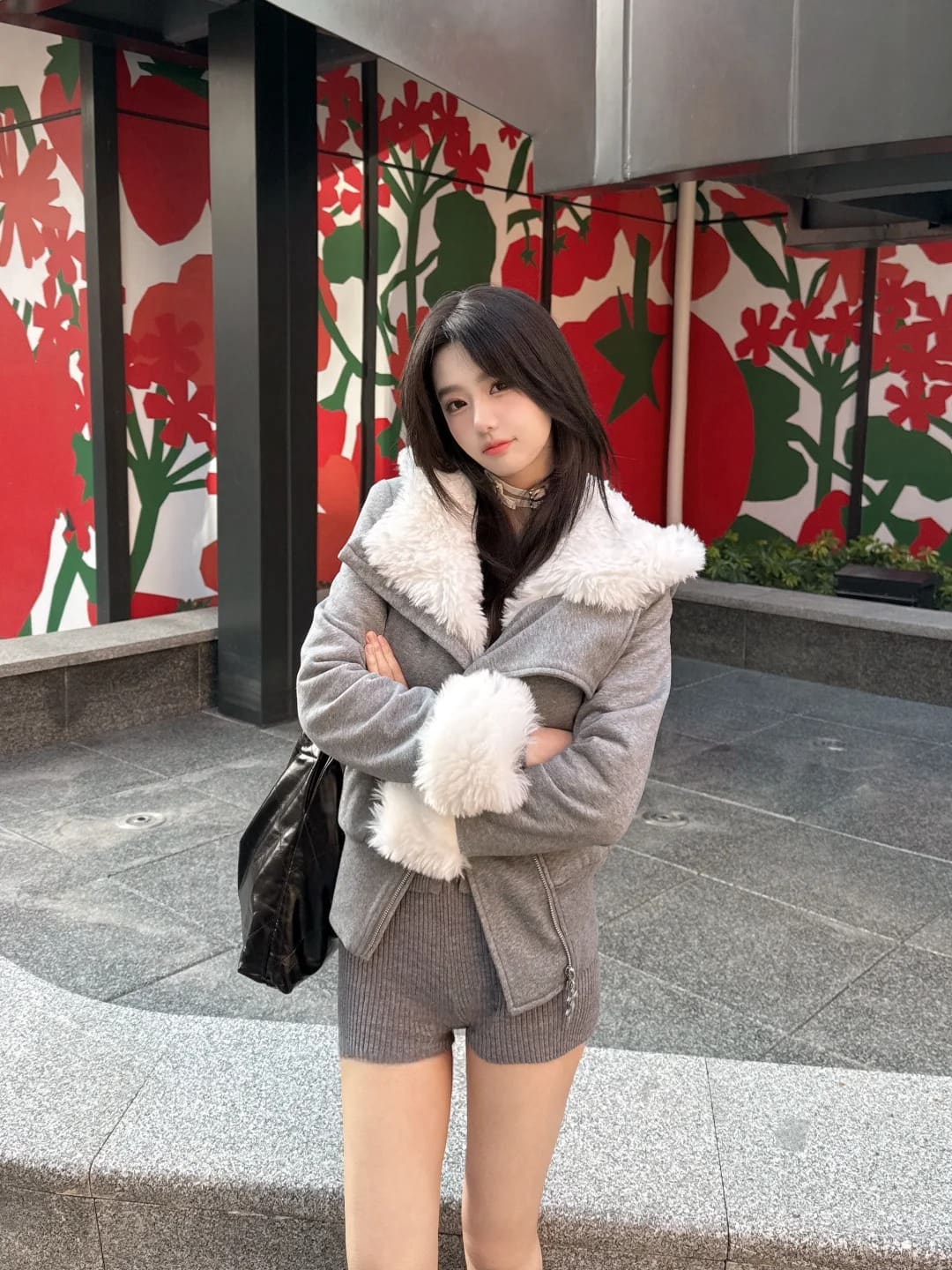 小豚豚豚鼠：冬天与羊羔毛的适配度