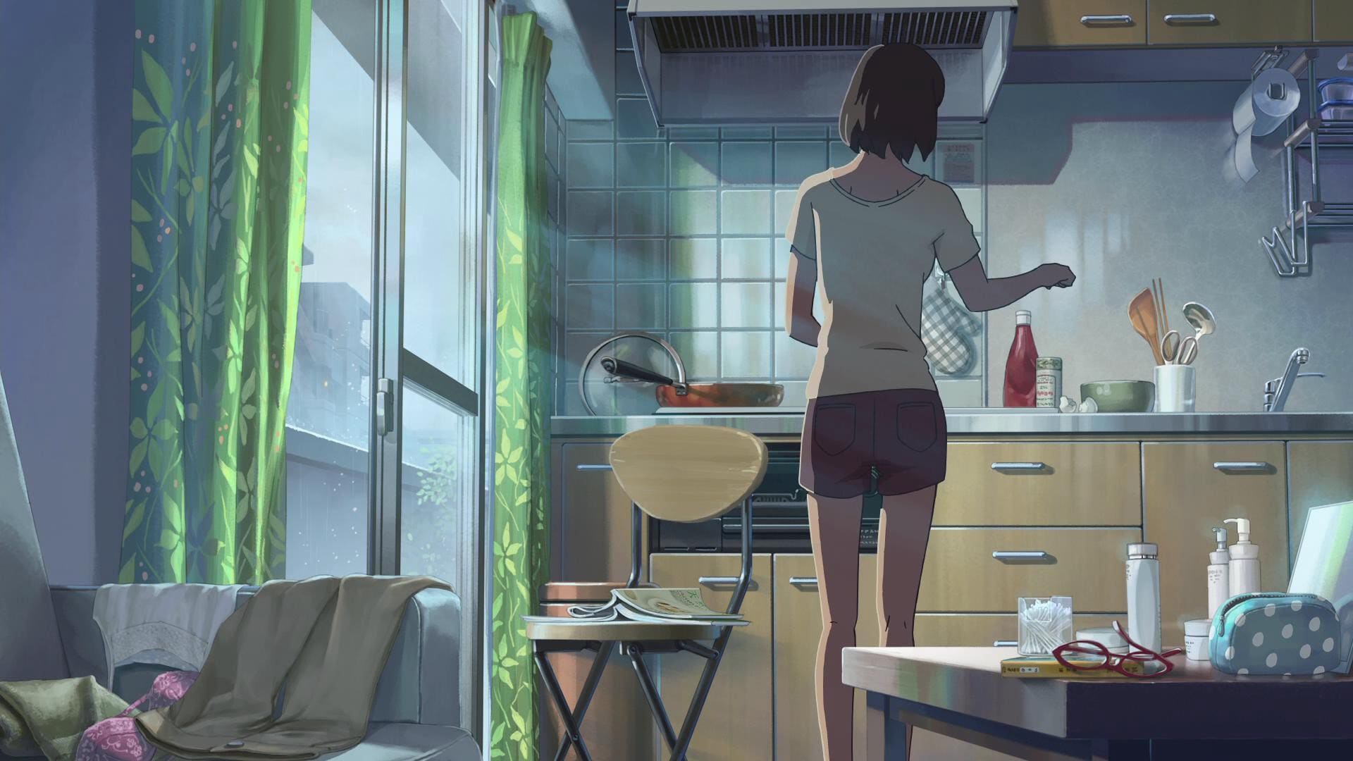 言叶之庭帅气的人物桌面壁纸（4）