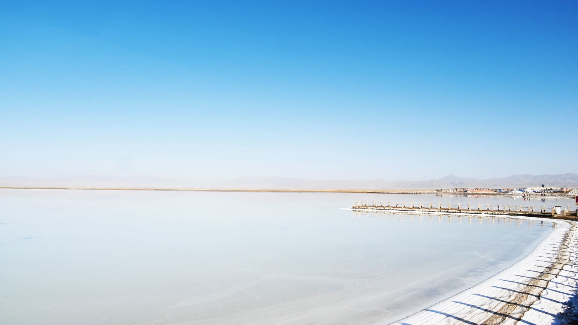青海茶卡盐湖风景高清图片壁纸（3）