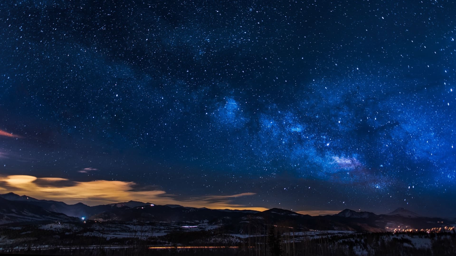 唯美星空夜景高清图片壁纸（2）