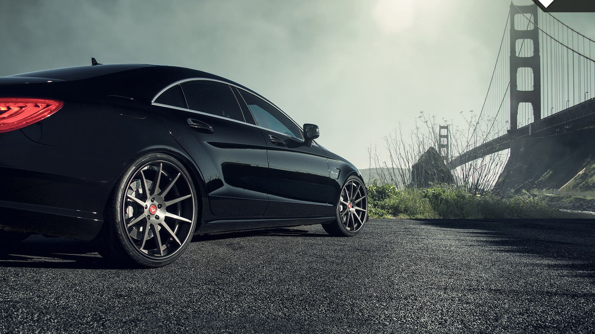 超级酷炫奔驰CLS63 AMG改装车桌面壁纸（2）