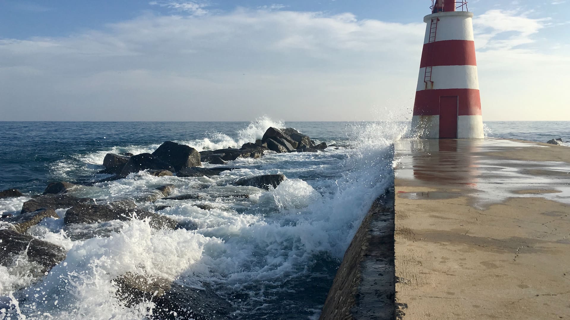 美丽的海边灯塔风景图片壁纸（3）