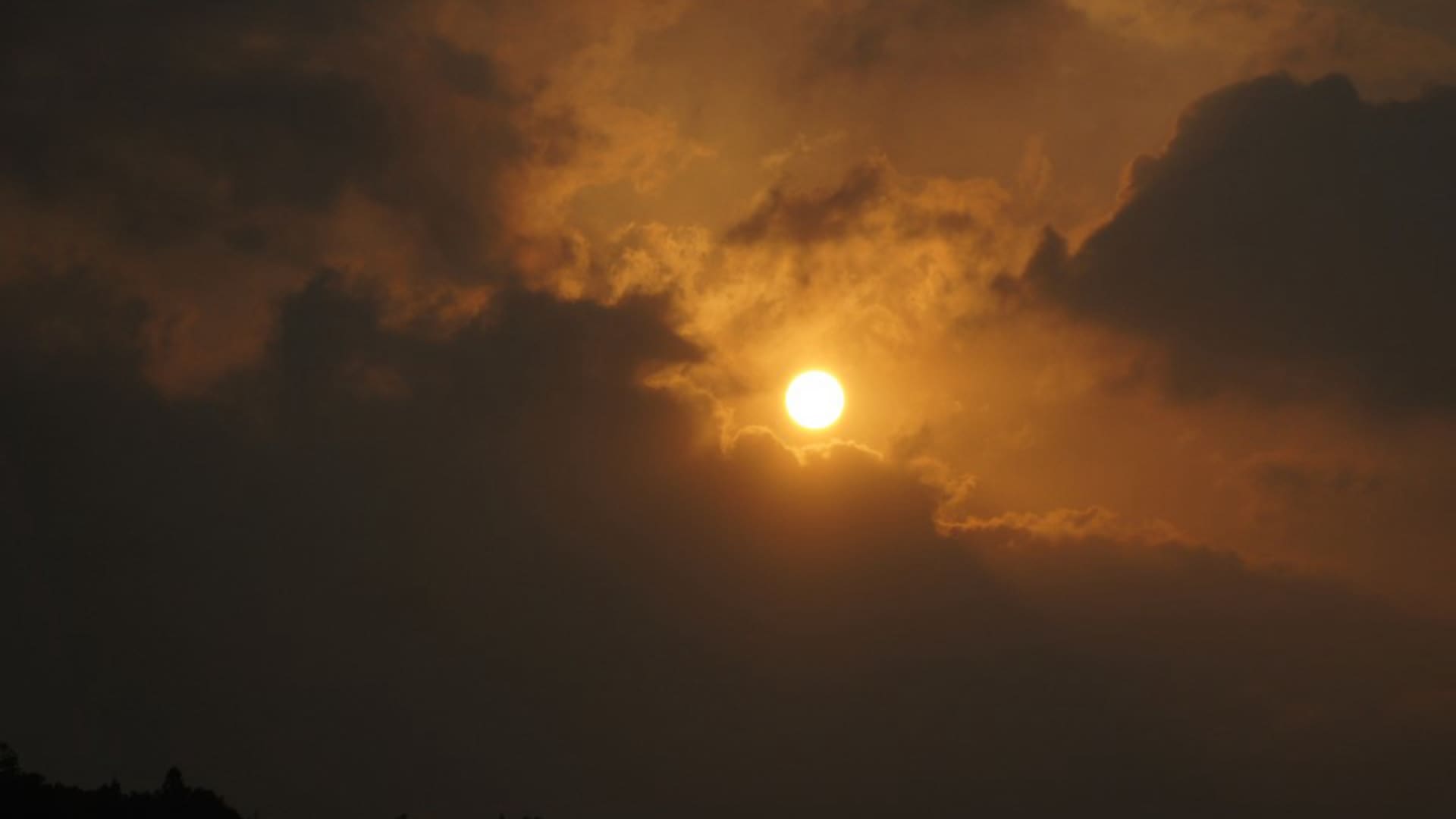 傍晚夕阳唯美风景图片壁纸（1）