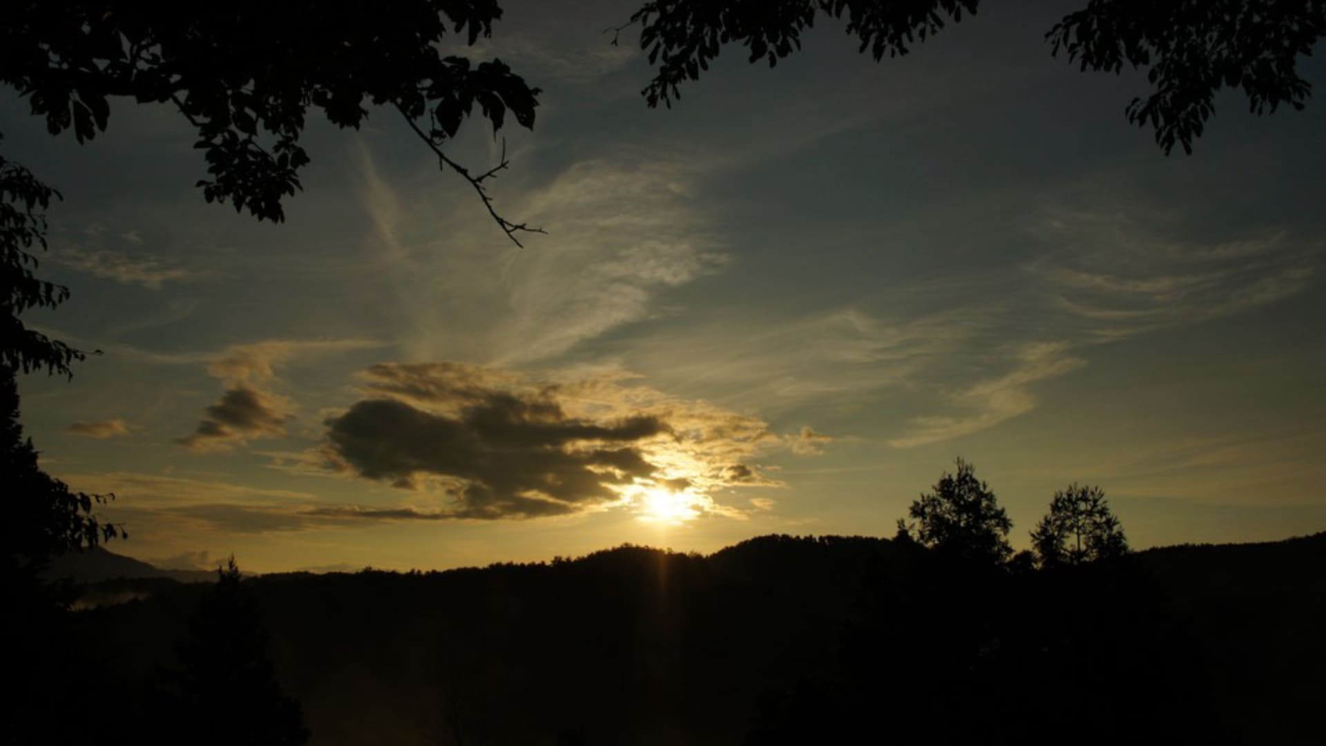 傍晚夕阳唯美风景图片壁纸（2）