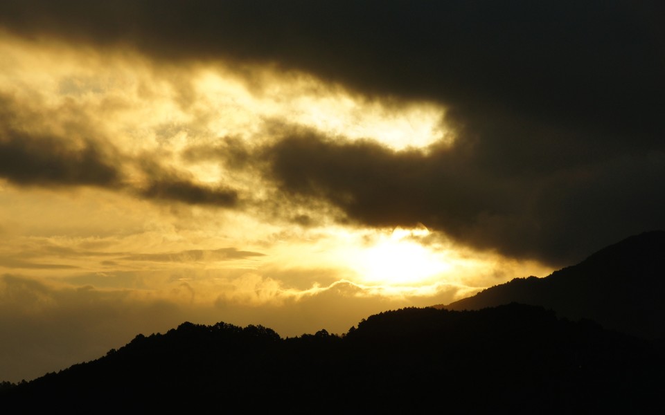 傍晚夕阳唯美风景图片壁纸（3）